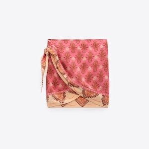 Zara Printed Sarong Skirt The Mina Skirt